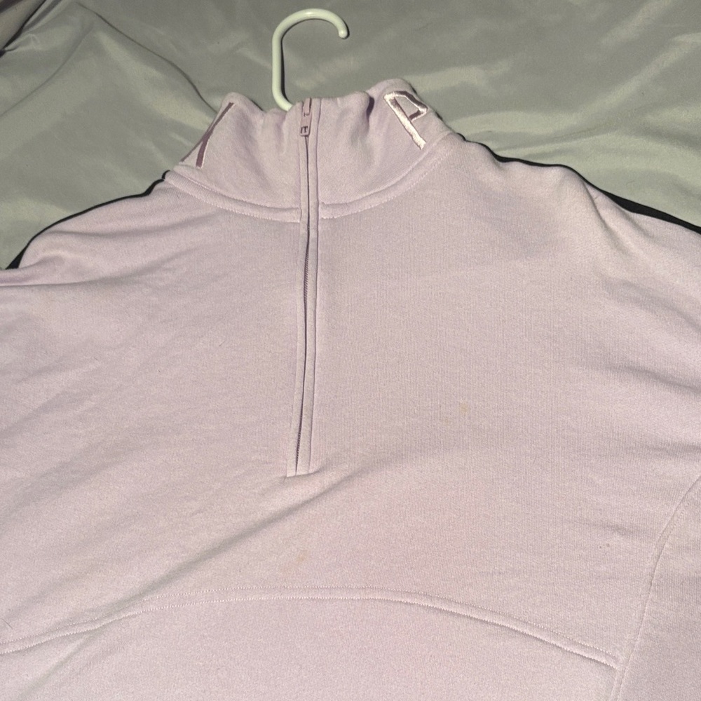 PINK Victoria's Secret Lavender Quarter-Zip Hoodie